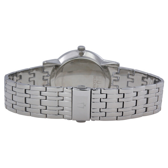 Bulova Diamond Black Dial Stainless Steel Men's Watch 96D106