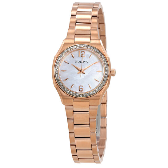 Bulova Diamond Gallery White Mother of Pearl Dial  display picture 3