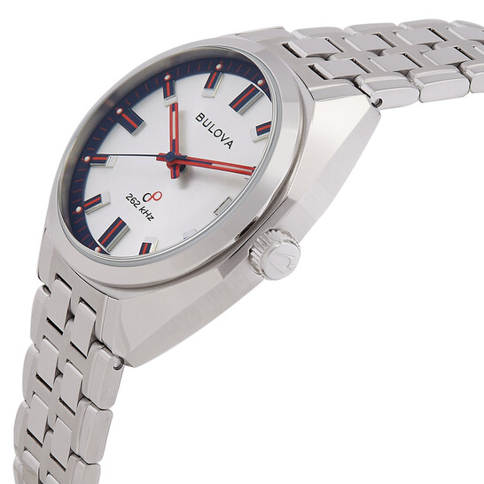 Bulova Jet Star Quartz Silver Dial Men's Watch 96K112 042429594197