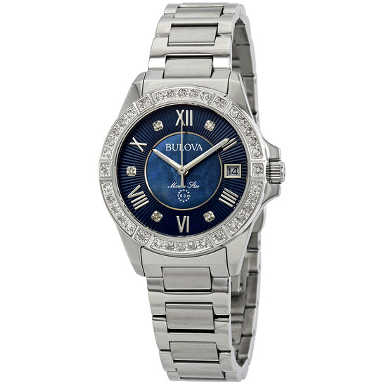 Bulova Midnight Blue Watch Case Bulova Surveyor with Dark Blue Dial #96B436 main image 3
