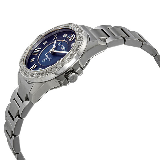Bulova Marine Star Midnight Blue Mother of Pearl Diamond  display picture 1