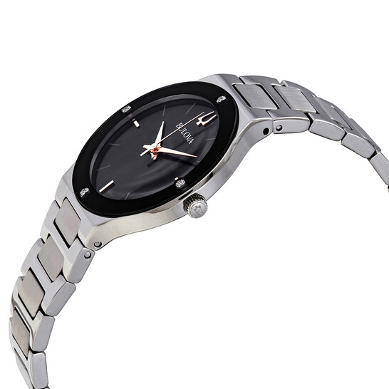 Bulova Millennia Black Mother of Pearl Dial Ladies Watch  display picture 1