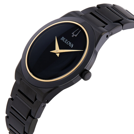 Bulova Millennia Quartz Black Dial Men's Watch 98A313 042429597631 -  Watches, Millennia - Jomashop