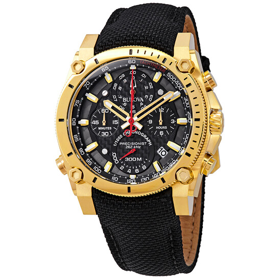 Bulova Precisionist 時計 黒/金 300m防水 Amazon.com: Bulova Men's Icon High Performance Quartz Black
