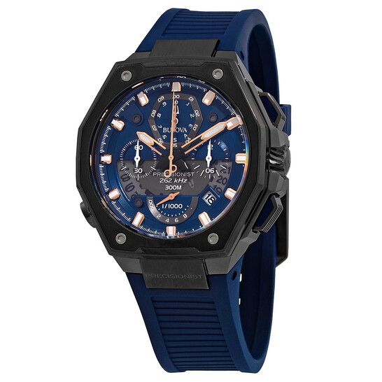 Bulova Precisionist Chronograph Quartz Blue Dial Men's Watch