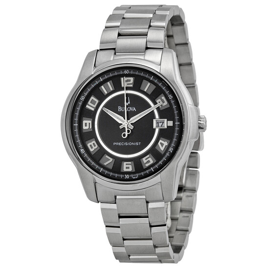 Bulova Precisionist Claremont Black Dial Bracelet Men's Watch