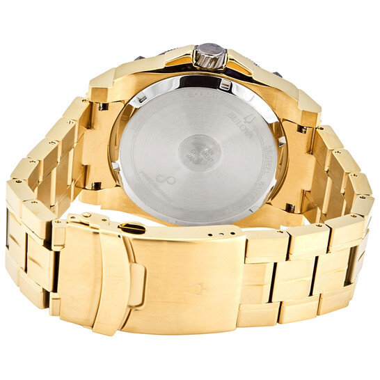 タイムセール‼️ BULOVA プレシジョニスト 98D156 Bulova Icon Precisionist Gold Black Dial Stainless Steel