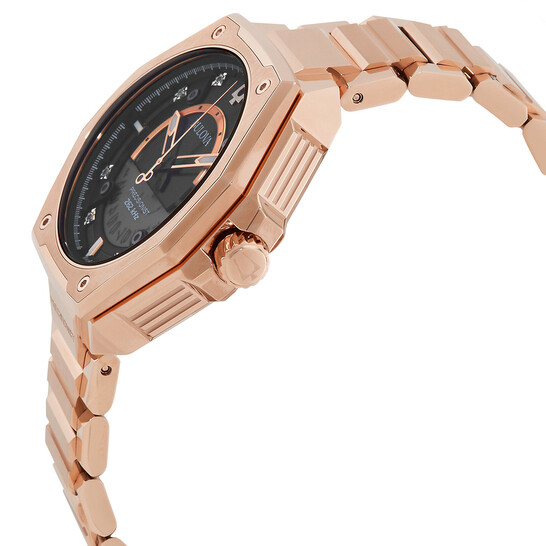 Bulova Precisionist X Quartz Diamond Black Dial Men display picture 1