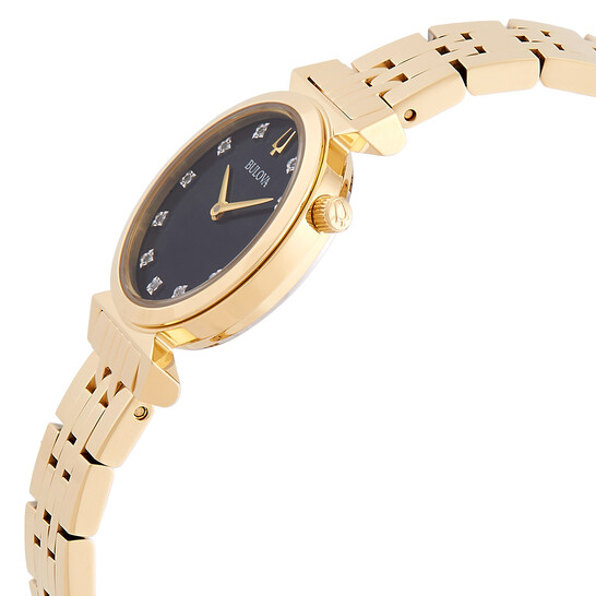 Bulova Regatta Quartz Diamond Black Mother of Pearl Dial  display picture 3