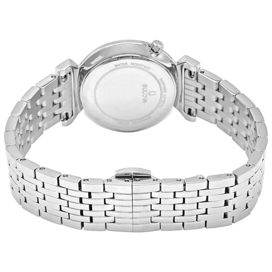 Bulova Regatta Quartz White Dial Ladies Watch 96L275  display picture 3