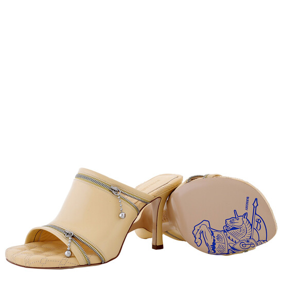 サンダル・ミュール Burberry SANDAL (8079968 B8684) Burberry Python-Embossed Zipper Mule Sandals | Neiman Marcus