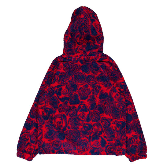 Burberry Abstract Rose Print Fleece Hoodie, Size Small 8077521