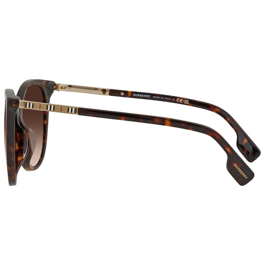 Burberry dark Havana Alice brown gradient sunglasses Burberry BE4333F Alice L (55 - 17) with Brown lenses and  main image 3