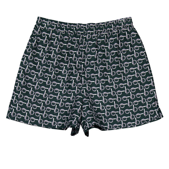 Burberry All-Over B-Print Silk Shorts, Brand Size 14 ( US