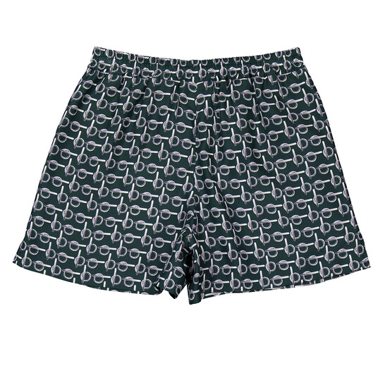 Burberry All-Over B-Print Silk Shorts, Brand Size 14 ( US