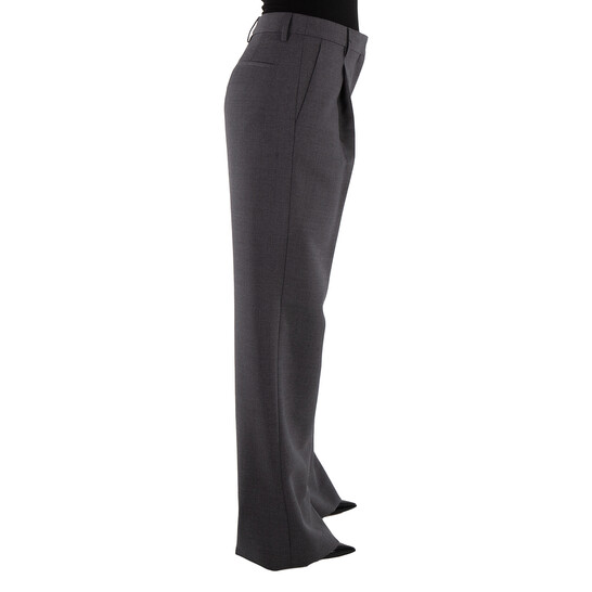 パンツ BURBERRY Women Straight Pants 8092817A8834 Brown Burberry Check Silk Drawstring Pants | Saks Fifth Avenue