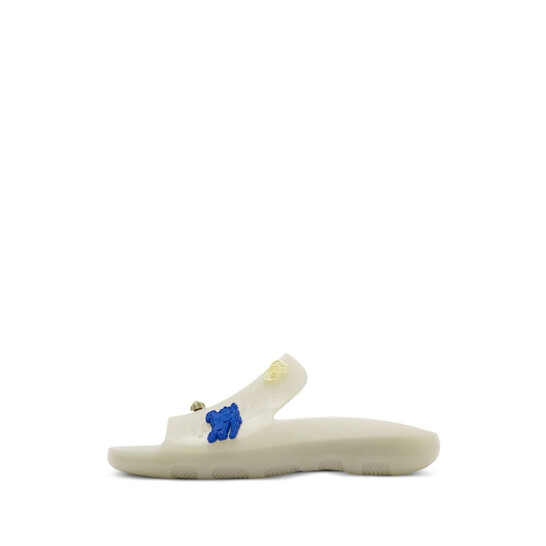 Burberry Applique-Detail Rubber Stingray Slides, Brand Size