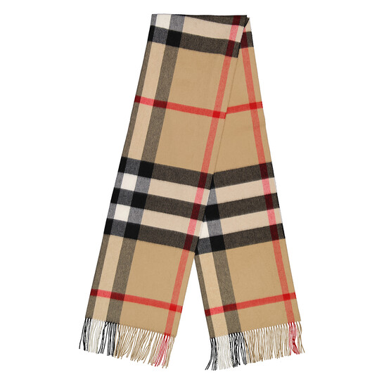【関税＆送料込み】Burberry Mu Half Mega Chk Burberry Men's Half Mega Check Cashmere Scarf | Neiman Marcus