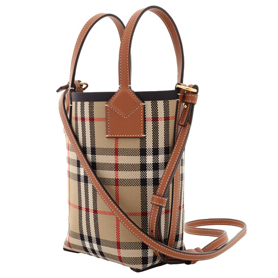 Burberry Archive Beige Vintage Check Mini London Tote Bag 8070461