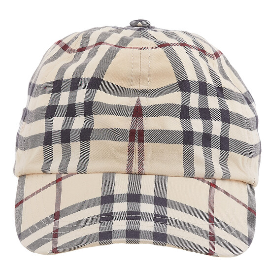 Burberry Archive Plaid-Check Cotton Baseball Cap, Size Small