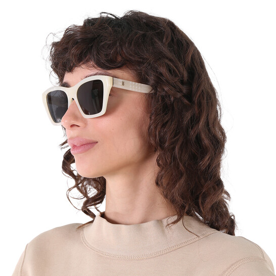 Burberry Arden Dark Grey Cat Eye Ladies Sunglasses BE4391