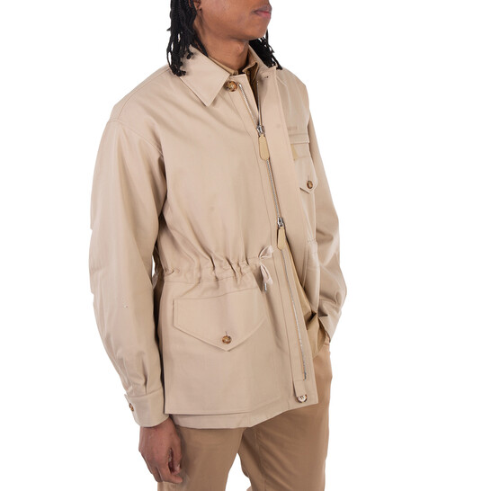 Burberry Backwell Single-Breasted Cotton Jacket, Brand Size 54 (US