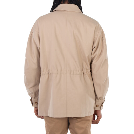 Burberry Backwell Single-Breasted Cotton Jacket, Brand Size 54 (US