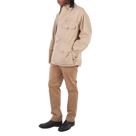 Burberry Backwell Single-Breasted Cotton Jacket, Brand Size 50 (US