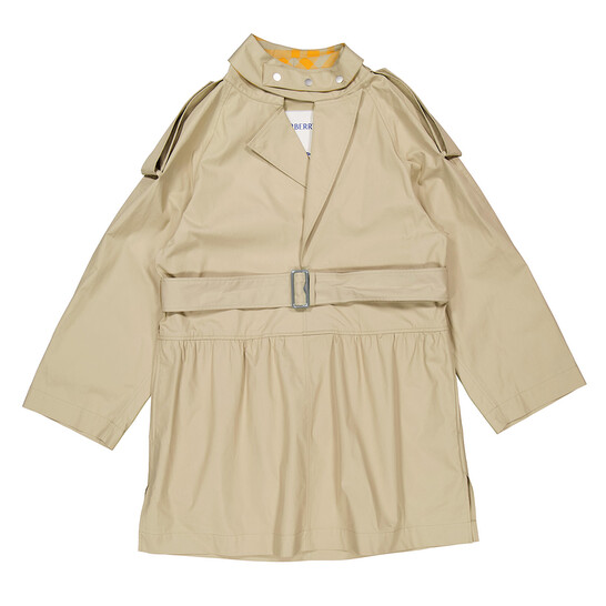 Burberry Belted Gabardine Trench Mini Dress, Brand Size 8