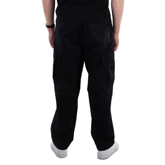 Burberry Black Capleton Cotton Cargo Trousers, Size Small
