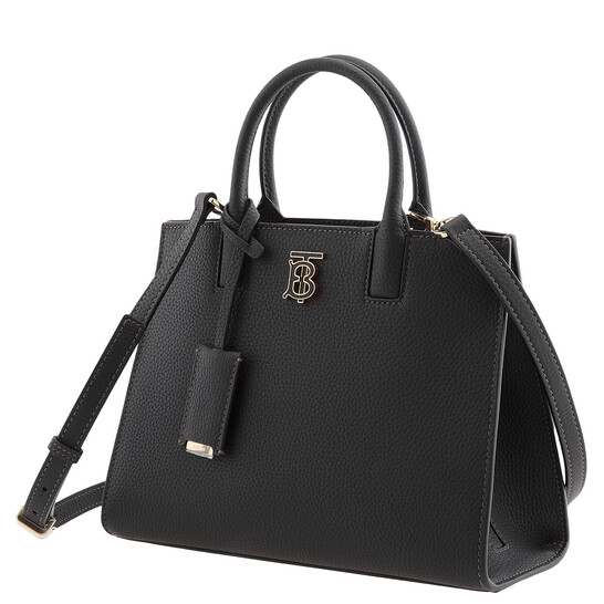 Burberry Black Frances TB Plaque Tote Bag 8072511
