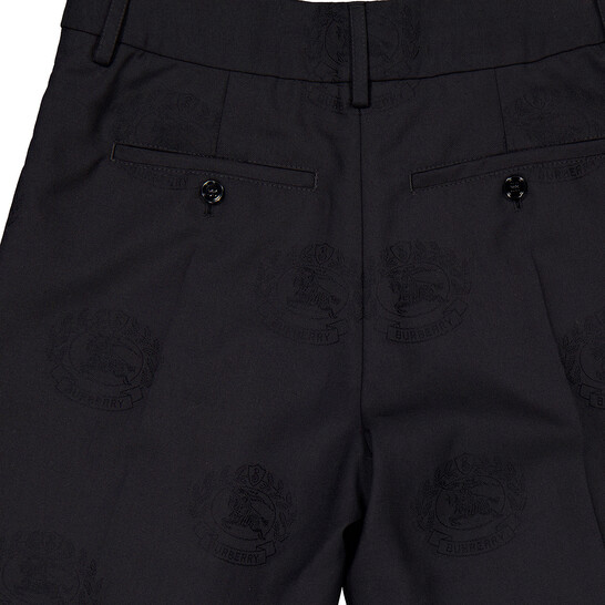 Burberry Black Lorie EKD Logo Shorts, Brand Size 2 (US Size