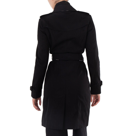 Burberry Black Sandringham Long Double-breasted Trench Coat