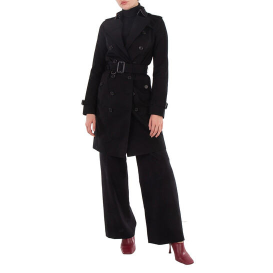 美品✨️英国製 BURBERRY SANDRINGHAM トレンチコート 黒 M Burberry Black Sandringham Long Double-breasted Trench Coat