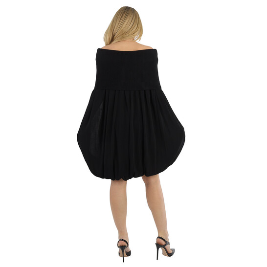 ワンピース BURBERRY Black Crepe Top Burberry Black Wool And Crepe Off-the-shoulder Dress, Brand