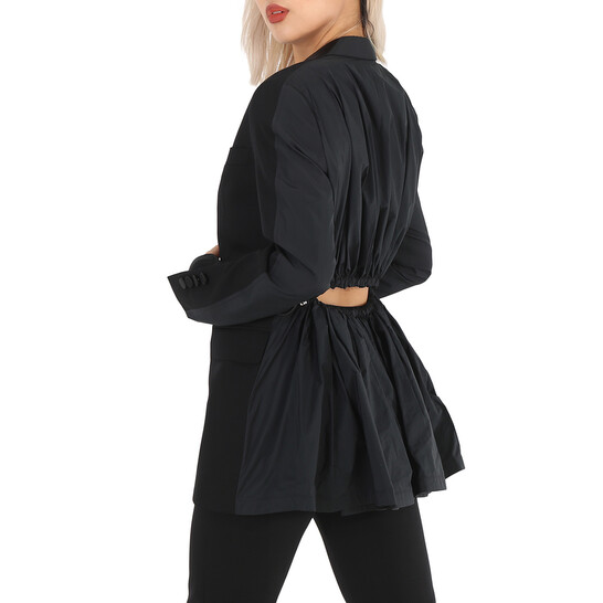 Burberry Black Wool And Taffeta Cut-out Back Tuxedo Jacket, Brand