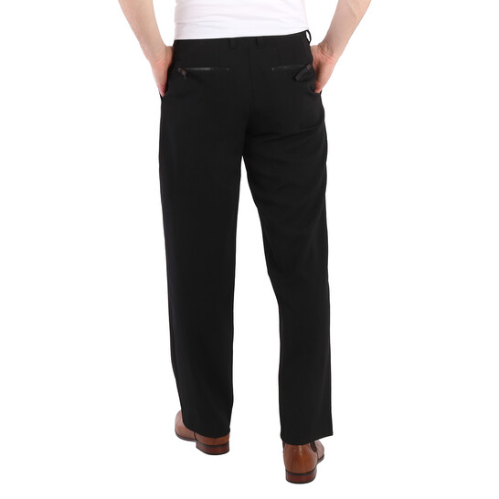 Burberry Black Wool Cut-out Wide-leg Trousers, Brand Size 44