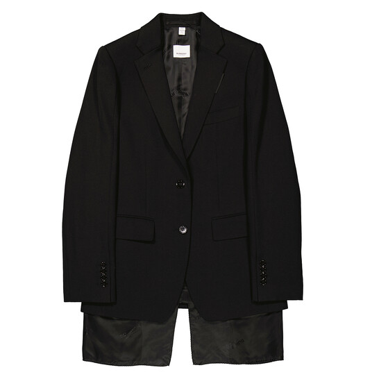 ジャケット・アウター BURBERRY MELTON WOOL/NYLON PANEL COAT 90s Burberrys Burberry check lined melton wool zip up