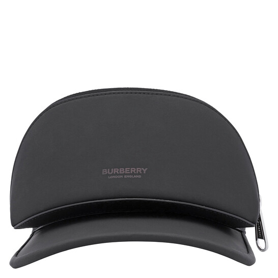 Burberry Black Zip Detail Visor Hat, Size Small 8043182 - Jomashop