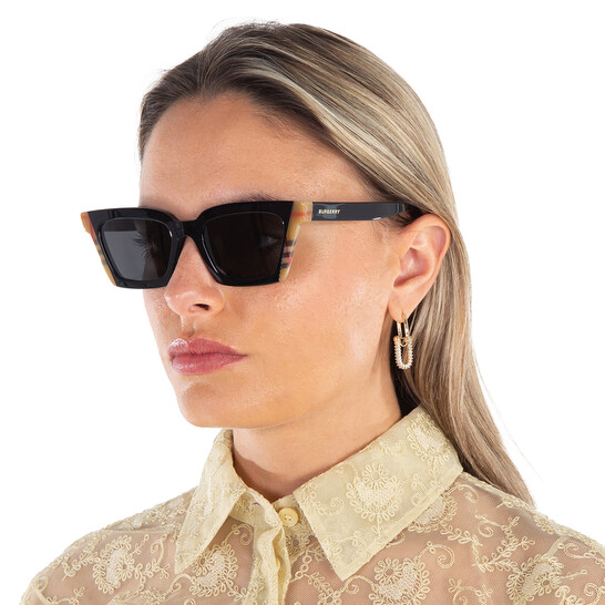 Burberry Briar Dark Grey Cat Eye Ladies Sunglasses BE4392U  display picture 2