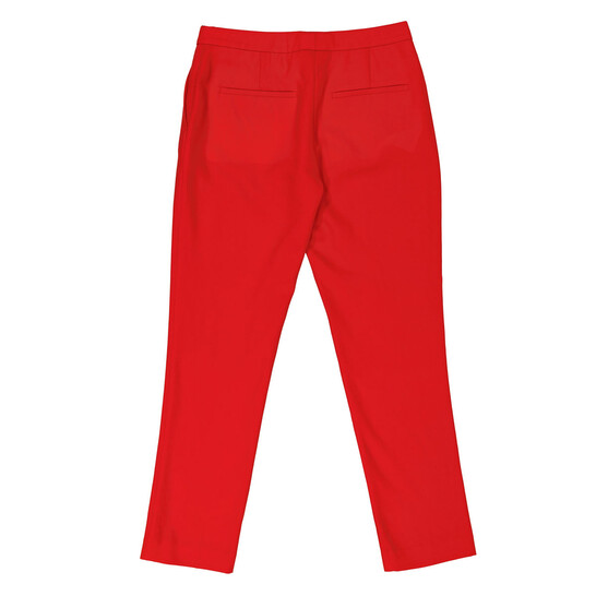 Burberry Bright Red Wool Straight-fit Tailored Trousers