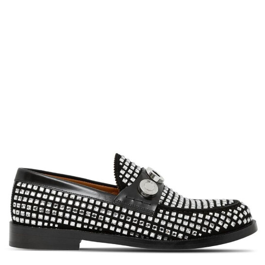 Burberry Broadbrook Crystal-Embellished Suede Loafers, Brand