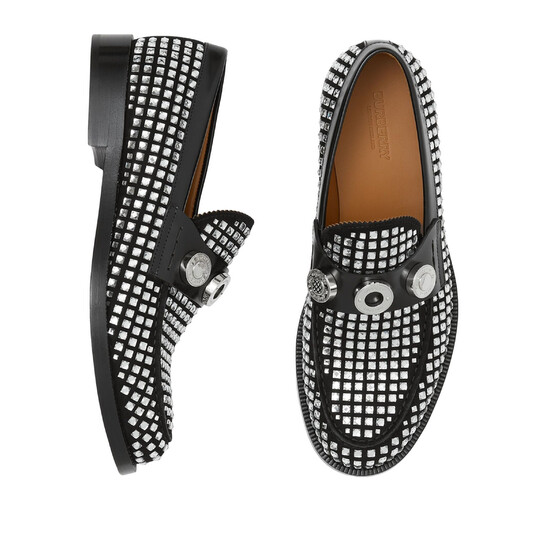 Burberry ローファー　スタッズ Burberry Broadbrook Crystal-Embellished Suede Loafers, Brand