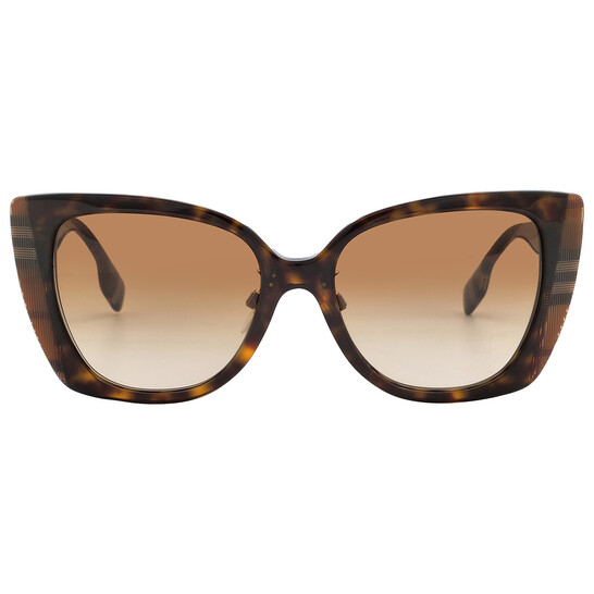 Authentic Butterfly Burberry Check Sunglasses Burberry B4058 Womens Classic Oversized Butterfly Frame  main image 3