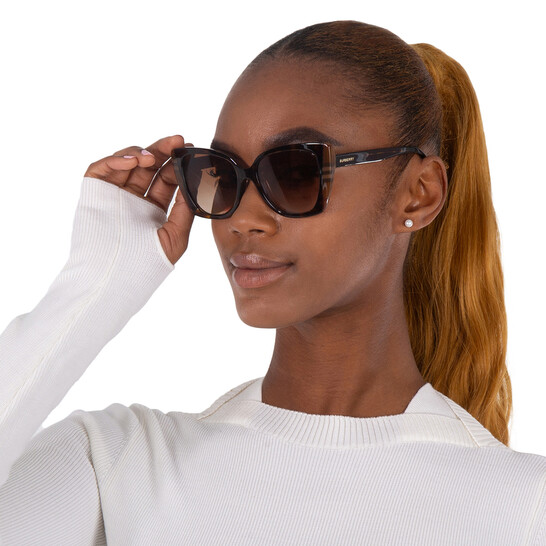Burberry Brown Butterfly Ladies Sunglasses BE4393F 405313 54  display picture 2