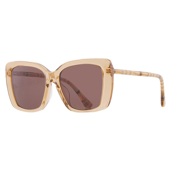 NWT Burberry 54mm UV Protection Butterfly Sunglass Burberry Brown Butterfly Ladies Sunglasses BE4393F 405313 54  main image 2