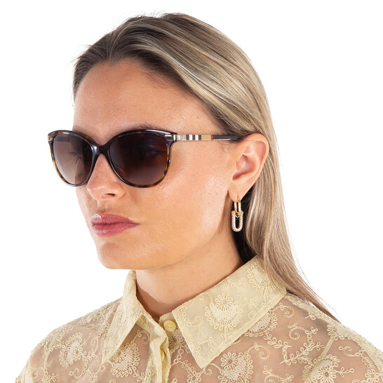 Burberry Brown Gradient Cat Eye Ladies Sunglasses BE4216