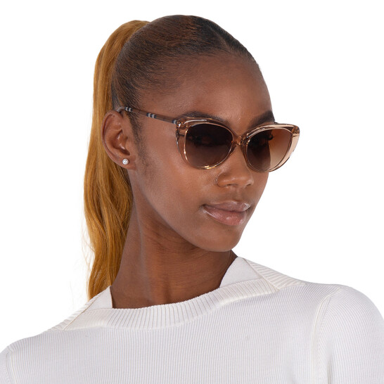 Burberry Brown Gradient Cat Eye Ladies Sunglasses BE4407