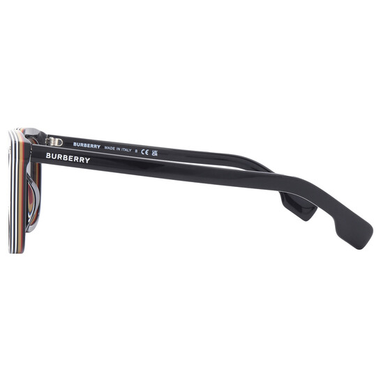 Burberry Carnaby Dark Gray Square Men's Sunglasses BE4337F