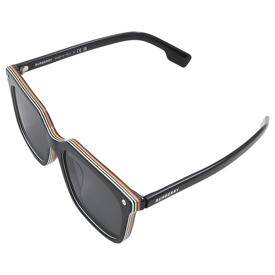 Burberry Carnaby Dark Gray Square Men's Sunglasses BE4337F